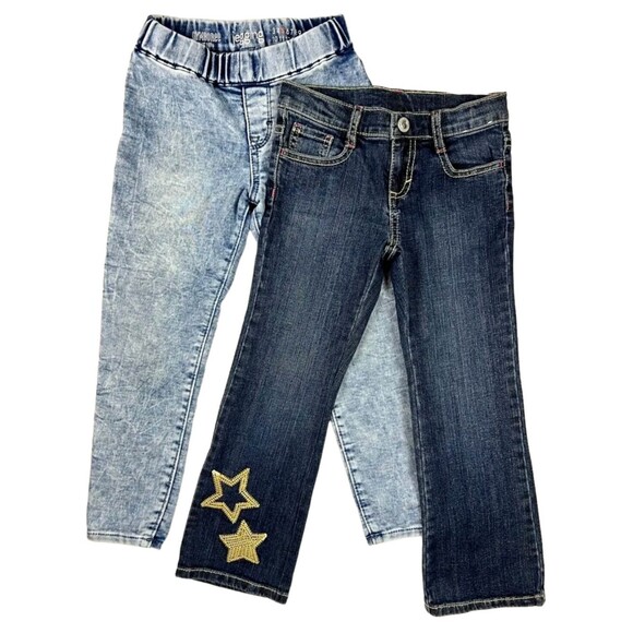 Bundle of 2 Pair Jeans Gymboree  Girls Size 5  Straight Leg & Skinny Jegging - Picture 1 of 11